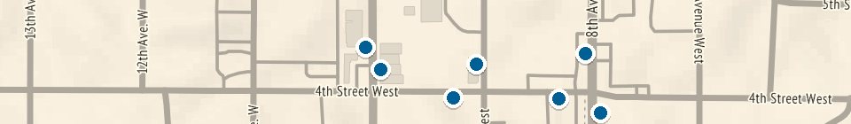 Map of Palmetto Downtown Main Street with 75 places